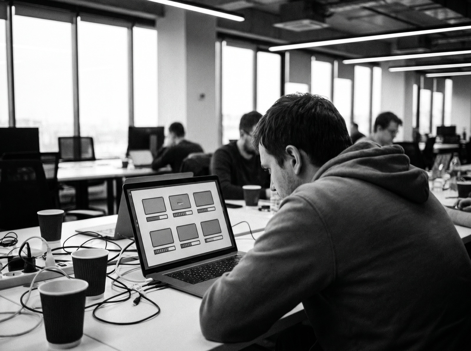 A developer running scheduled site maintenance